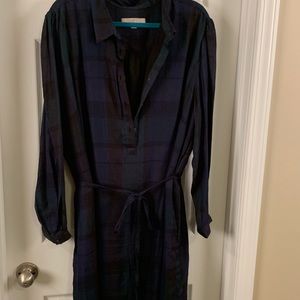 Loft Plaid Shirt Dress
